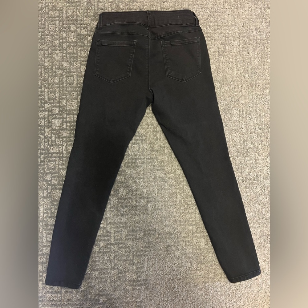 Black denim skinny jeans